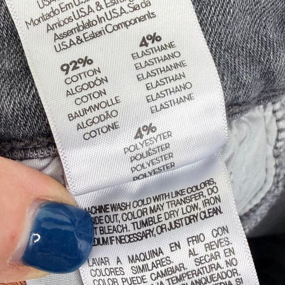 MOTHER Jeans The Insider Crop Step Fray 26 Gray Barely There Distressed Raw Hem - Picture 12 of 14